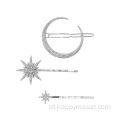 Moon Star Hair Clips for Women Girls